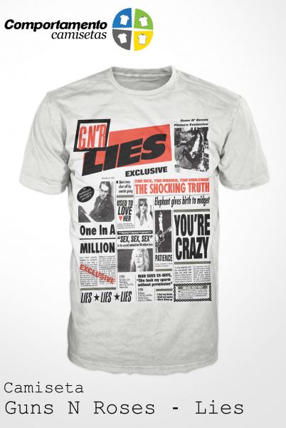 camiseta guns n roses lies